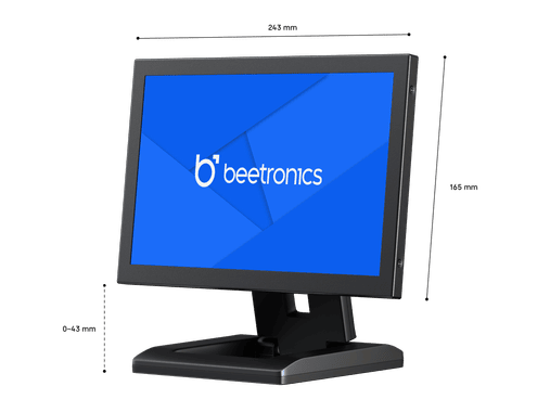 10 Zoll Monitor Metall